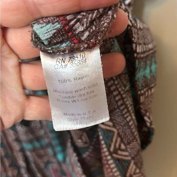 Uncle Frank Multicolor Geometric Midi Dress - Picture 6 of 7